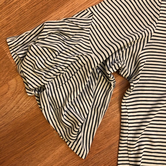 LOFT OUTLET striped tee with bell sleeves - Picture 2 of 5